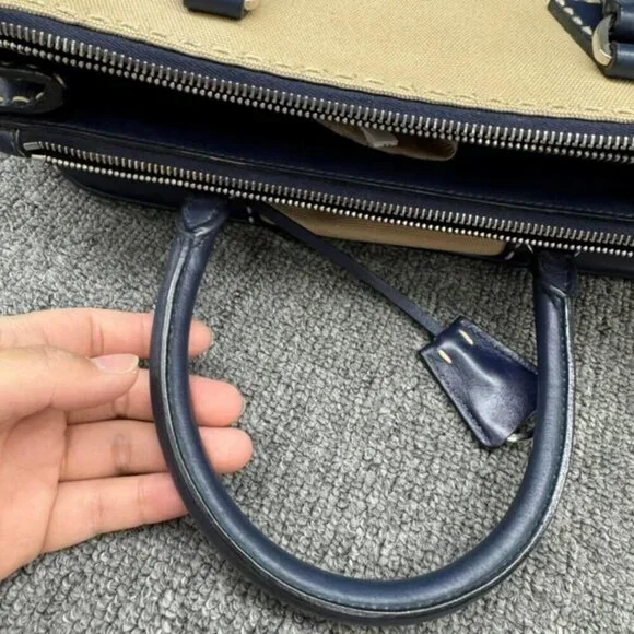 100% Authentic Prada City Canvas Satchel Bag 410-120524 - Picture 13 of 16